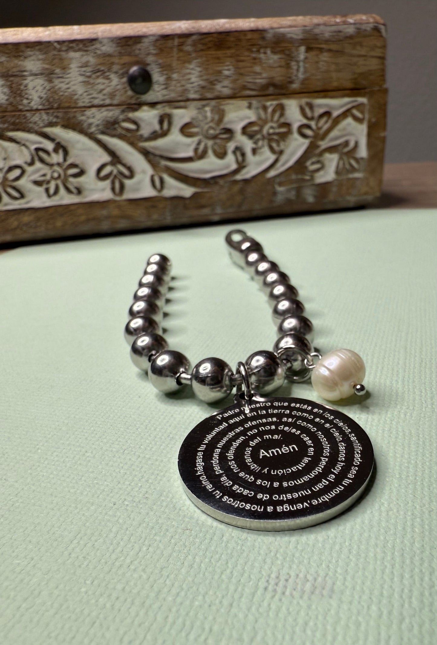 Padre Nuestro (bracelet)- Silver