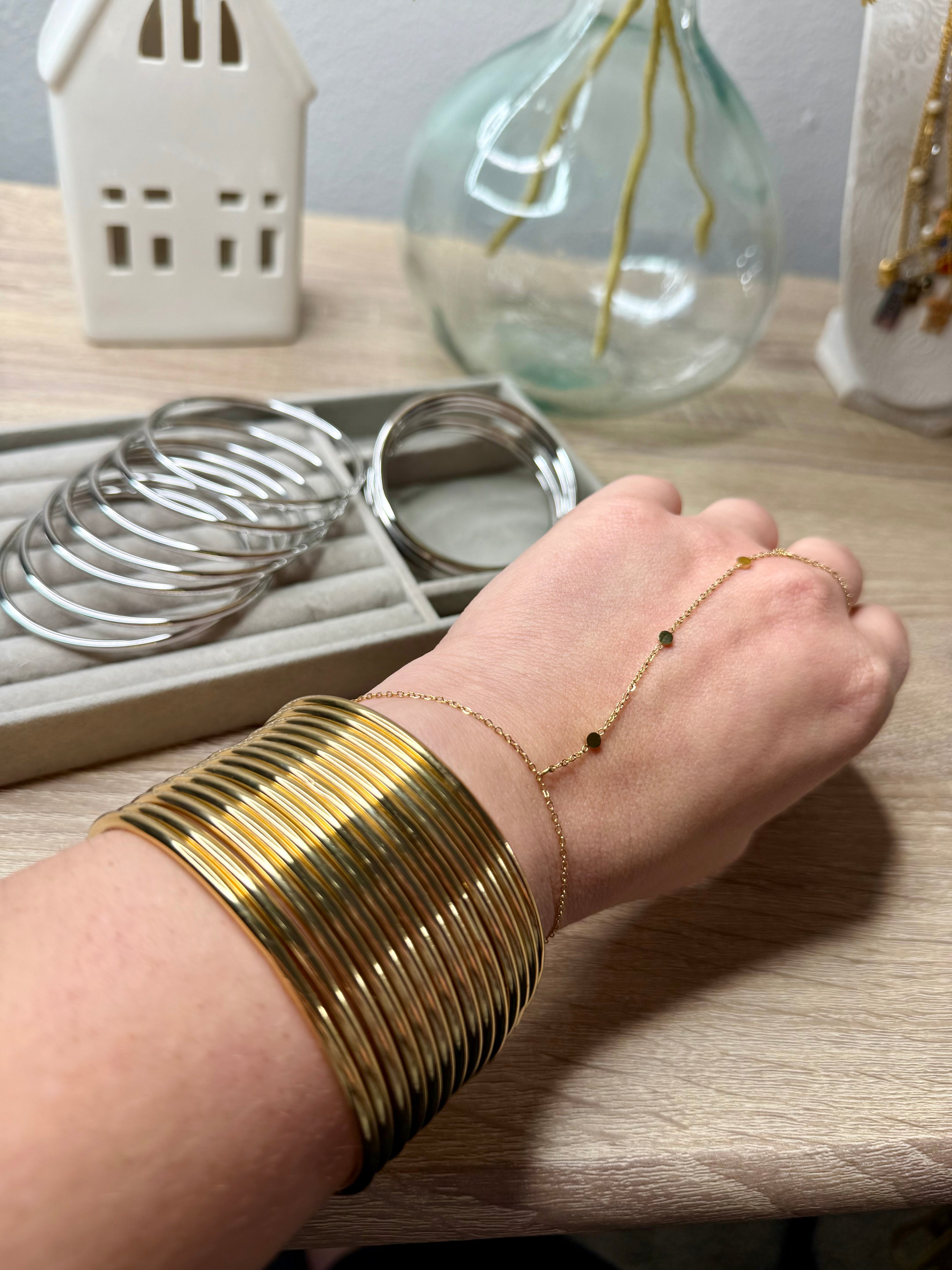 Bangles|Gold|Large