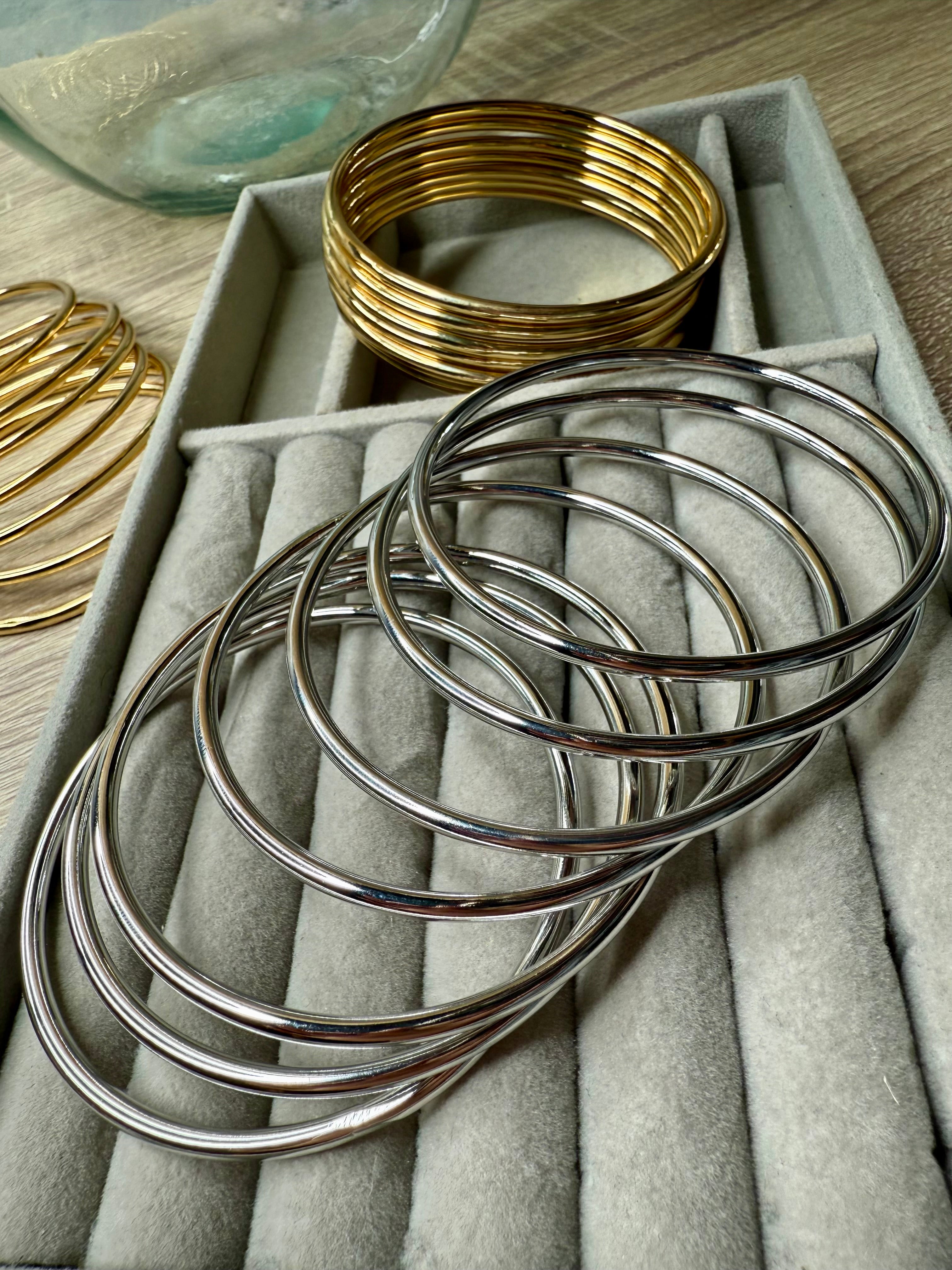 Bangles|Silver|Medium